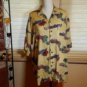 Vintage Pineapple connections Hawaiian shirt.